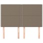 vidaXL Cabeceros 4 unidades tela gris taupe 72x5x78/88 cm vidaXL Cabeceros 4 unidades tela gris taupe 72x5x78/88 cm