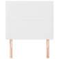 vidaXL Cabeceros 2 unidades de cuero sintético blanco 100x5x78/88 cm vidaXL Cabeceros 2 unidades de cuero sintético blanco 100x5x78/88 cm