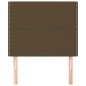 vidaXL Cabeceros 2 unidades de tela marrón oscuro 90x5x78/88 cm vidaXL Cabeceros 2 unidades de tela marrón oscuro 90x5x78/88 cm