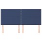 vidaXL Cabeceros 4 unidades de tela azul 90x5x78/88 cm vidaXL Cabeceros 4 unidades de tela azul 90x5x78/88 cm