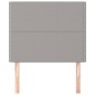 vidaXL Cabeceros 2 unidades de tela gris claro 100x5x78/88 cm vidaXL Cabeceros 2 unidades de tela gris claro 100x5x78/88 cm