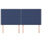 vidaXL Cabeceros 4 unidades de tela azul 80x5x78/88 cm vidaXL Cabeceros 4 unidades de tela azul 80x5x78/88 cm