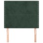 vidaXL Cabeceros 2 unidades de terciopelo verde oscuro 80x5x78/88 cm vidaXL Cabeceros 2 unidades de terciopelo verde oscuro 80x5x78/88 cm