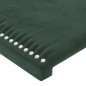 vidaXL Cabeceros 2 unidades de terciopelo verde oscuro 80x5x78/88 cm vidaXL Cabeceros 2 unidades de terciopelo verde oscuro 80x5x78/88 cm