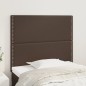 vidaXL Cabeceros 2 unidades de cuero sintético marrón 90x5x78/88 cm vidaXL Cabeceros 2 unidades de cuero sintético marrón 90x5x78/88 cm