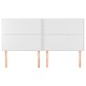 vidaXL Cabeceros 4 unidades de cuero sintético blanco 100x5x78/88 cm vidaXL Cabeceros 4 unidades de cuero sintético blanco 100x5x78/88 cm