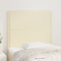 vidaXL Cabeceros 2 unidades cuero sintético color crema 100x5x78/88 cm vidaXL Cabeceros 2 unidades cuero sintético color crema 100x5x78/88 cm