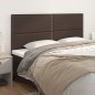 vidaXL Cabeceros 4 unidades de cuero sintético marrón 100x5x78/88 cm vidaXL Cabeceros 4 unidades de cuero sintético marrón 100x5x78/88 cm