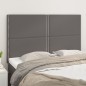 vidaXL Cabeceros 4 unidades cuero sintético gris 72x5x78/88 cm vidaXL Cabeceros 4 unidades cuero sintético gris 72x5x78/88 cm