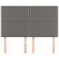 vidaXL Cabeceros 4 unidades cuero sintético gris 72x5x78/88 cm vidaXL Cabeceros 4 unidades cuero sintético gris 72x5x78/88 cm