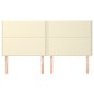 vidaXL Cabeceros 4 unidades cuero sintético color crema 80x5x78/88cm vidaXL Cabeceros 4 unidades cuero sintético color crema 80x5x78/88cm