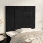 vidaXL Cabeceros 2 unidades de terciopelo negro 100x5x78/88 cm vidaXL Cabeceros 2 unidades de terciopelo negro 100x5x78/88 cm