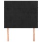 vidaXL Cabeceros 2 unidades de terciopelo negro 100x5x78/88 cm vidaXL Cabeceros 2 unidades de terciopelo negro 100x5x78/88 cm
