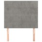 vidaXL Cabeceros 2 unidades de terciopelo gris claro 80x5x78/88 cm vidaXL Cabeceros 2 unidades de terciopelo gris claro 80x5x78/88 cm