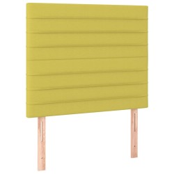 vidaXL Cabeceros 2 unidades de tela verde 80x5x78/88 cm