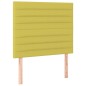 vidaXL Cabeceros 2 unidades de tela verde 80x5x78/88 cm