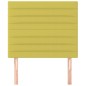 vidaXL Cabeceros 2 unidades de tela verde 80x5x78/88 cm