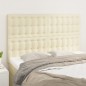 vidaXL Cabeceros 4 unidades cuero sintético color crema 72x5x78/88 cm vidaXL Cabeceros 4 unidades cuero sintético color crema 72x5x78/88 cm