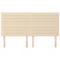 vidaXL Cabeceros 4 unidades de tela color crema 90x5x78/88 cm vidaXL Cabeceros 4 unidades de tela color crema 90x5x78/88 cm