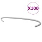 vidaXL Ganchos de gaviones 100 unidades acero galvanizado 30 cm vidaXL Ganchos de gaviones 100 unidades acero galvanizado 30 cm