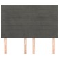 vidaXL Cabeceros 4 unidades terciopelo gris oscuro 72x5x78/88 cm vidaXL Cabeceros 4 unidades terciopelo gris oscuro 72x5x78/88 cm