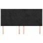 vidaXL Cabeceros 4 unidades de terciopelo negro 100x5x78/88 cm vidaXL Cabeceros 4 unidades de terciopelo negro 100x5x78/88 cm