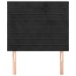vidaXL Cabeceros 2 unidades de terciopelo negro 100x5x78/88 cm vidaXL Cabeceros 2 unidades de terciopelo negro 100x5x78/88 cm