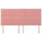 vidaXL Cabeceros 4 unidades de terciopelo rosa 90x5x78/88 cm vidaXL Cabeceros 4 unidades de terciopelo rosa 90x5x78/88 cm