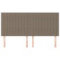 vidaXL Cabeceros 4 unidades de tela gris taupe 100x5x78/88 cm vidaXL Cabeceros 4 unidades de tela gris taupe 100x5x78/88 cm