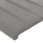 vidaXL Cabeceros 2 unidades de terciopelo gris claro 100x5x78/88 cm vidaXL Cabeceros 2 unidades de terciopelo gris claro 100x5x78/88 cm