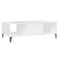 vidaXL Mesa de centro madera contrachapada blanco 103,5x60x35 cm vidaXL Mesa de centro madera contrachapada blanco 103,5x60x35 cm