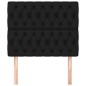 vidaXL Cabeceros 2 unidades de tela negro 90x7x78/88 cm vidaXL Cabeceros 2 unidades de tela negro 90x7x78/88 cm
