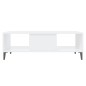 vidaXL Mesa de centro madera contrachapada blanco 103,5x60x35 cm vidaXL Mesa de centro madera contrachapada blanco 103,5x60x35 cm