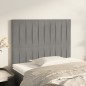 vidaXL Cabeceros 2 unidades de terciopelo gris claro 90x5x78/88 cm vidaXL Cabeceros 2 unidades de terciopelo gris claro 90x5x78/88 cm