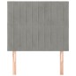 vidaXL Cabeceros 2 unidades de terciopelo gris claro 90x5x78/88 cm vidaXL Cabeceros 2 unidades de terciopelo gris claro 90x5x78/88 cm