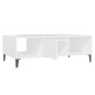 vidaXL Mesa de centro madera contrachapada blanco 103,5x60x35 cm vidaXL Mesa de centro madera contrachapada blanco 103,5x60x35 cm