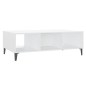 vidaXL Mesa de centro madera contrachapada blanco 103,5x60x35 cm vidaXL Mesa de centro madera contrachapada blanco 103,5x60x35 cm