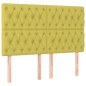 vidaXL Cabeceros 4 unidades tela verde 72x7x78/88 cm vidaXL Cabeceros 4 unidades tela verde 72x7x78/88 cm