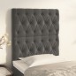 vidaXL Cabeceros 2 unidades de terciopelo gris oscuro 80x7x78/88 cm vidaXL Cabeceros 2 unidades de terciopelo gris oscuro 80x7x78/88 cm