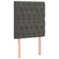 vidaXL Cabeceros 2 unidades de terciopelo gris oscuro 80x7x78/88 cm vidaXL Cabeceros 2 unidades de terciopelo gris oscuro 80x7x78/88 cm