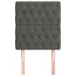 vidaXL Cabeceros 2 unidades de terciopelo gris oscuro 80x7x78/88 cm vidaXL Cabeceros 2 unidades de terciopelo gris oscuro 80x7x78/88 cm