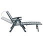 vidaXL Tumbona plegable de plástico verde vidaXL Tumbona plegable de plástico verde