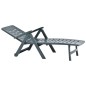 vidaXL Tumbona plegable de plástico verde vidaXL Tumbona plegable de plástico verde