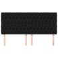 vidaXL Cabeceros 4 unidades de tela negro 100x7x78/88 cm vidaXL Cabeceros 4 unidades de tela negro 100x7x78/88 cm
