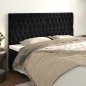 vidaXL Cabeceros 4 unidades de terciopelo negro 100x7x78/88 cm vidaXL Cabeceros 4 unidades de terciopelo negro 100x7x78/88 cm