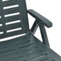 vidaXL Tumbona plegable de plástico verde vidaXL Tumbona plegable de plástico verde