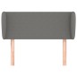 vidaXL Cabecero de tela gris oscuro 93x23x78/88 cm vidaXL Cabecero de tela gris oscuro 93x23x78/88 cm