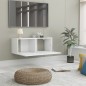 vidaXL Mueble para TV madera contrachapada blanco 80x30x30 cm vidaXL Mueble para TV madera contrachapada blanco 80x30x30 cm