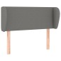 vidaXL Cabecero de tela gris oscuro 83x23x78/88 cm