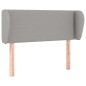 vidaXL Cabecero de tela gris claro 103x23x78/88 cm